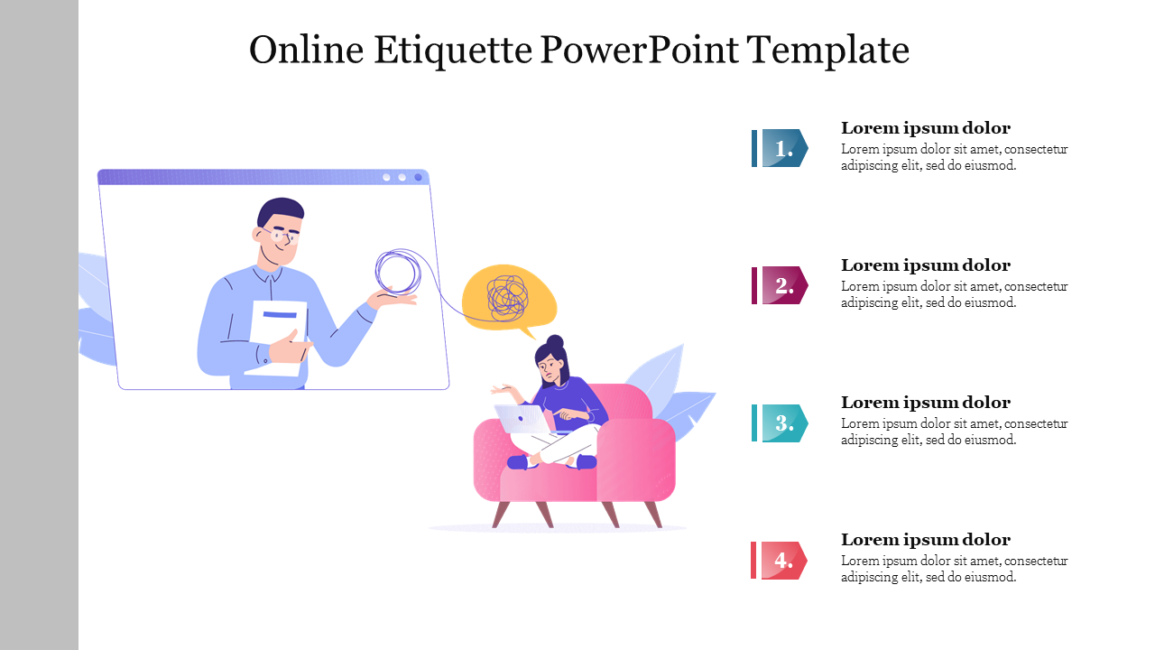 Online Etiquette PowerPoint Template